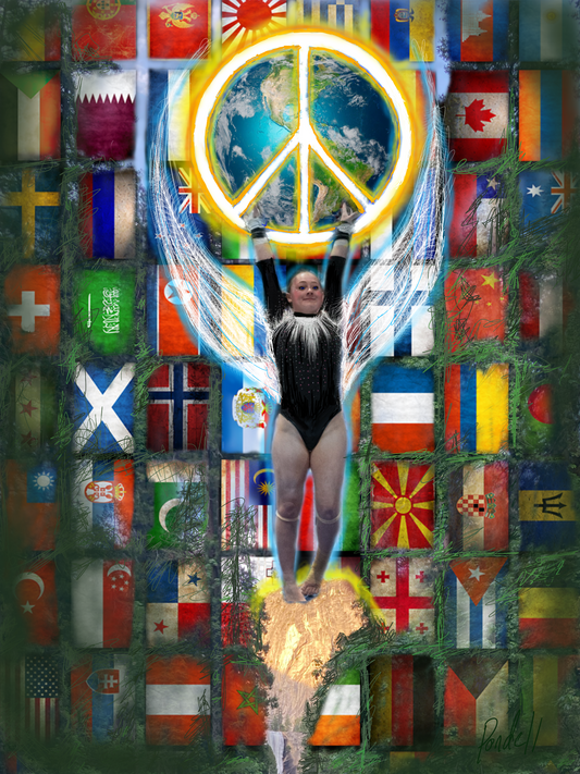 Peace Reigns Victorious  16" x 20" Framed Open Edition print